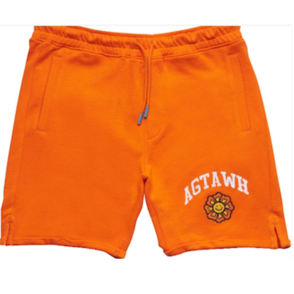 AGTAWH Men French Terry Short Mandarin Size XXL